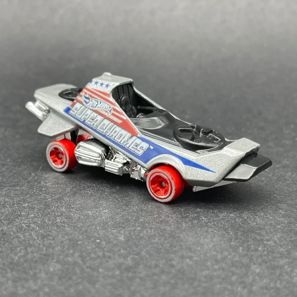 Hot Wheels Super Chromes Hover & Out Silver Vehicle Diecast 1/64 Scale